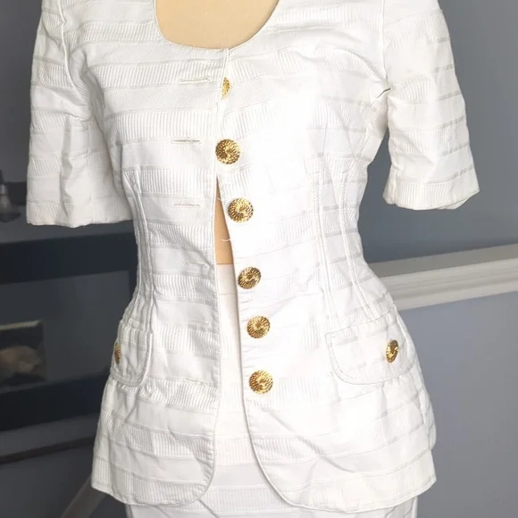 Victor Acosta jacker m skirt size 27 VICTOR ACOSTA FOR SAKS 5TH AVENUE - Picture 3 of 9